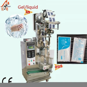 Hand sanitizer alcohol gel liquid filling forming packing machine