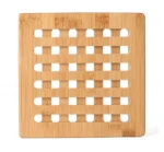 Heavy Duty Bamboo Hot Mats Pads Protects Tabletops and Counters