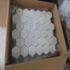 Hexagon Bianco Carrara White Marble Mosaics -Owned Factory