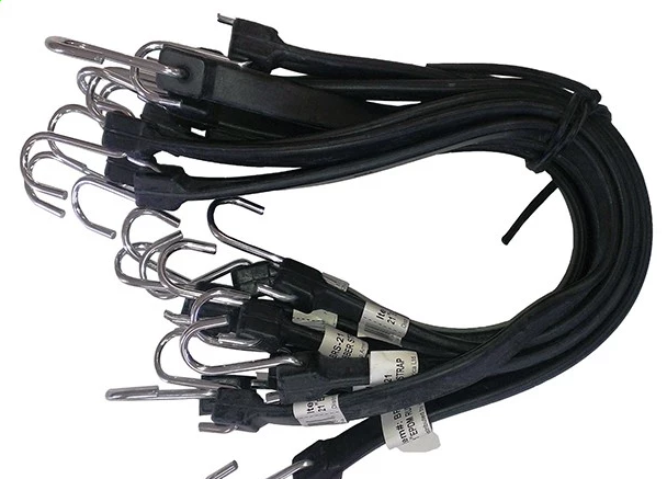 HI-FINE 10pcs rubber strap bungee cord
