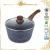 Import high-end forged aluminum marble granite cookware with soft touch wooden pattern handles from China