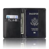 High-Grade Business Multi-Card Passport Purse PU Ticket Holder Leather Embossing Wallet