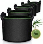 High Quality 5 Plant Bags, Grow Bags in Non-Woven Fabric