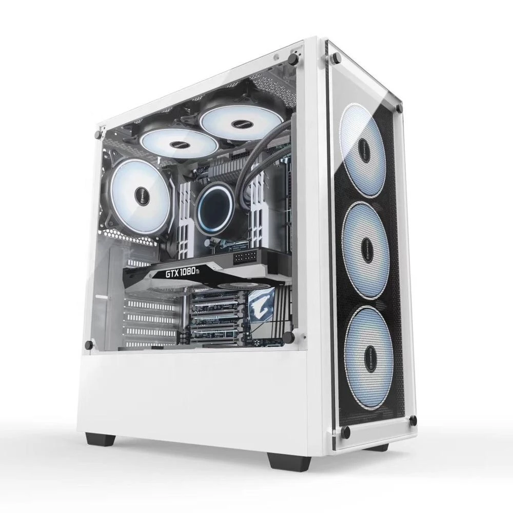 High quality  ATX Gaming Case Computer Chassis Tempered Glass Panel Gamer Cabinet