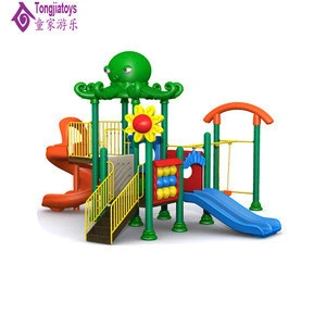 high quality children outdoor playground big slides for sale village kids outdoor playground plastic playhouse