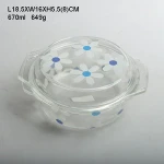 High Quality Different Sizes Round Glass Casserole Glass Cooking Pot Set Cookware Set with Lid