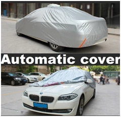 High quality full body waterproof 100% UV protection magnetic solar battery charge automatic car covers