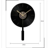 High quality glass acrylic laser engraving creative clock home decoration luxury pendulum wall clock