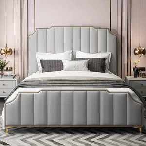 High quality luxury modern design hotel custom bedroom furniture hotel upholstered bed,custom design furniture