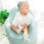 High Quality Newborn No Joint Cotton Lace Sock Baby Pure Color Booties