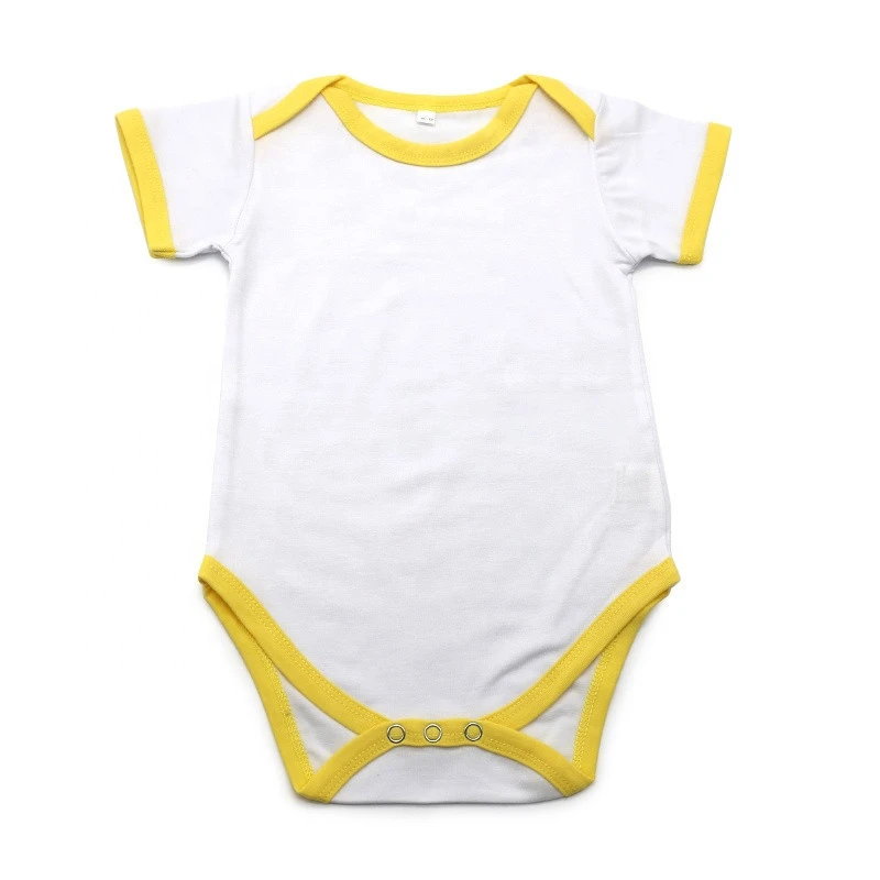 High Quality Personalized Design Baby Romper Heat Transfer Blank Baby Onesie