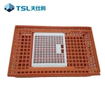 High Quality Plastic Live Chicken Crate Poultry Transport Cage with PP