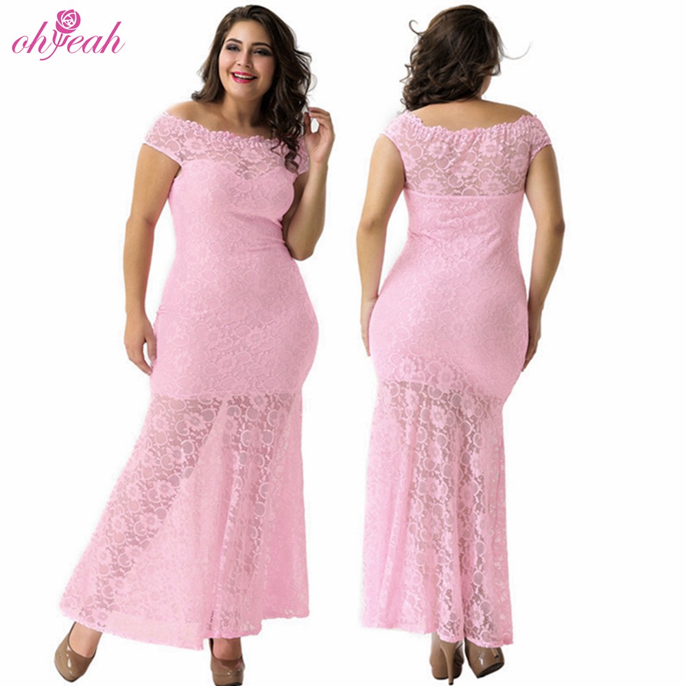 High quality sexy off collar women ladies tube lace mesh evening dress