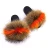 Import High quality wholesale fluffy outdoor furry raccoon leather slippers, wholesale fur slippers, raccoon fur slippers and wallets from China