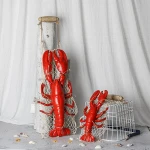 Home Restaurant Decoration Pendant Mediterranean Style Resin Crab Lobster
