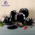 Import Home use OEM customer Printed Flower Decoration Stock opal glass dinner Set dish plate bowl black opal glassware dinnerware from China