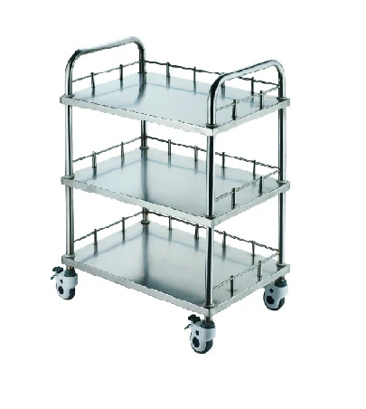 Hospital surgical instrument trolley stainless steel dressing trolley