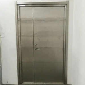 Hospital x-ray room lead-lined door