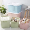 Hot design multifunction durable baby clothes furniture colorful plastic storage boxes and bins