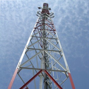 Hot dip galvanized self-supporting telecommunication tower