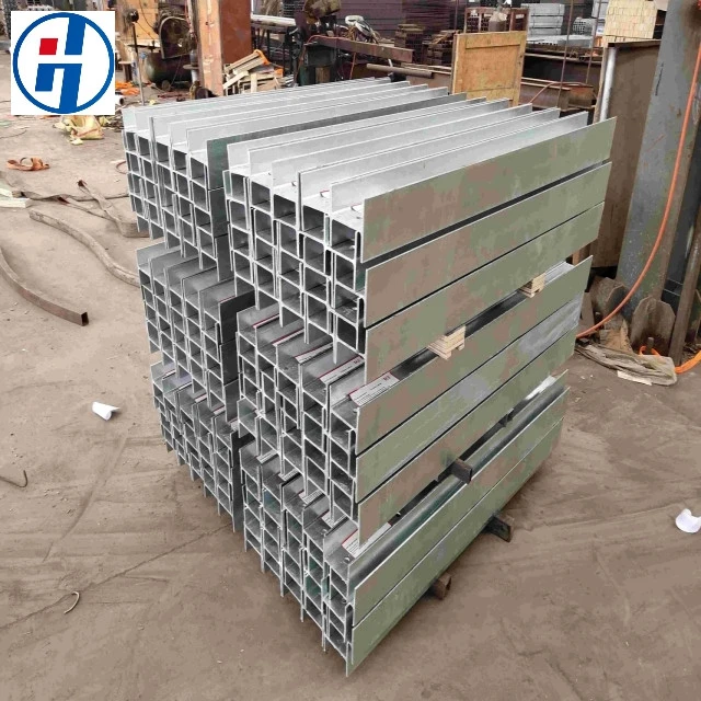 Hot dipped galvanized steel I beam H column with install slots