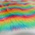 Import Hot New Color Artificial Fur Rainbow Faux Fur Fabric from China