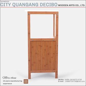 hot sale customized modern wooden triangle cabinet shampoo shelf corner wooden bamboo bathroom cabinet