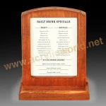hot sale in european customized wood chalkboard /bar menu wooden clipboard