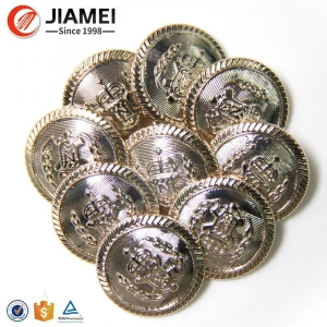 Hot Sale manufacturer custom military uniform metal buttons for clothing