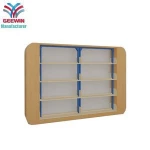 Hot sale popular used modern metal wood library bookshelf