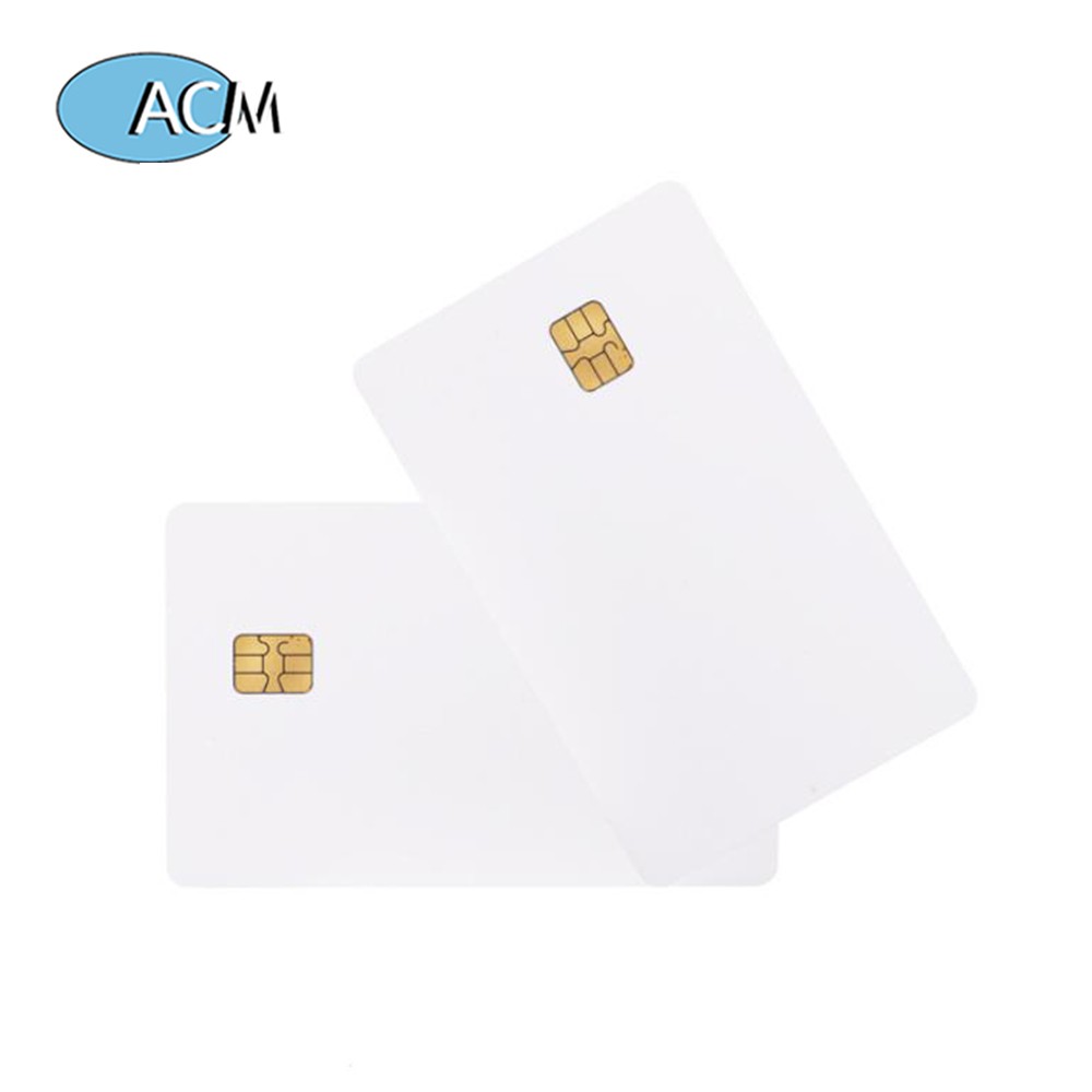 Hot Sale Small Chip White PVC Smart Card SLE4442 Contact IC Inkjet Card