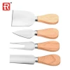 Hot sale trending hot products 4PCS wood handle cheese knife set