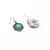 Import Hot sale womens vintage silver necklace and earrings jewelry set with turquoise from China