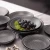 Import Hot sell restaurant dessert black color ceramic plates sets dinnerware from China