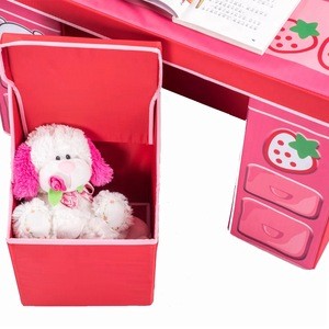 hot selling collapsible Kids desk set with storage chair