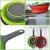 Import Hot Selling Plastic Drain Strainer Wash Basket Kitchen Collapsible Colander from China