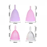 Hot selling silicone menstrual cup with ISO/REACH/ROSH/LFGB