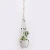 Import Hot selling Woven Hanging Flower Baskets Garden Ornament Knotted Wall Planter Hanging Indoor Hall Macrame Plant Hanger from China