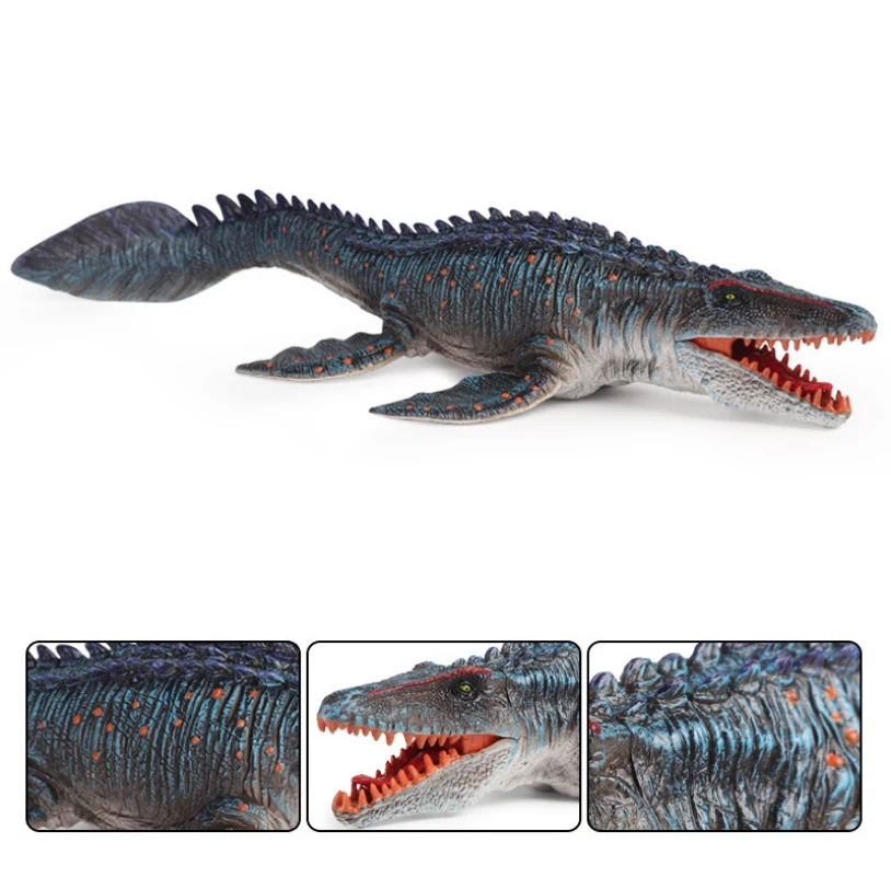 Hot Solid PVC Mosasaurus Ocean Animal Simulated Model Toys for Science Museum Amusement Park Souvenir Products