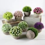 House Mini Plastic Artificial Plant potted faux small green potted plant gnats lifelike fejka Grass ideas