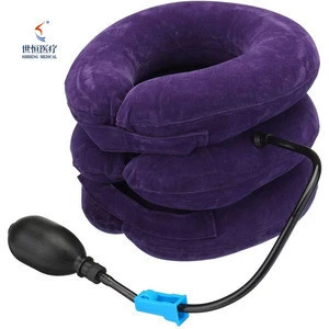 Household cervical tractor Adjustable Neck Traction Inflatable Cervical Neck Collar Medical Soft Cervical Collar