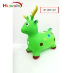 HS201582, Huwsin Toys, PVC Deer bouncy hopper farm animal inflatable ride-on toy, Educational toy
