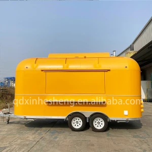 Ice Cream Trucks for Sale Catering Trailer Hot Dog Cart for Sale Mobile Food Truck Tow Bar Trailer Customized Avaliable Outdoor