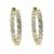 Import iced out bing 5A cubic zirconia cz hip hop hoop earring for women from China
