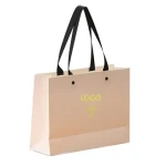 In stock polyester handle jewellery package jewelry packaging gift bag wholesale shopping paper bags for jewelry packaging