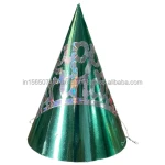 India-Made Foil/Laser Cut-Out Birthday Party Headgear Paper Hats/Caps for Party Decorations
