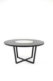 Industrial Bar table with heavy cast iron legs in Round shape Rustic Metal Commercial restaurant table cafe table for casino