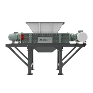 Industrial Double Shaft Shredder for Pet Bottles Aluminum Cans Vegetables Shredding Machine