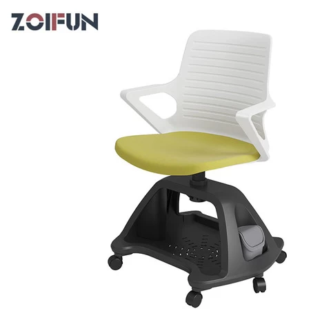 Inexpensive student training school and meeting chair with writing pad and college student node type school chairs