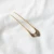 Import ins metal shell u shaped hairpin hair clip  tool minimalist hair bun fork headdress wedding bridal from China
